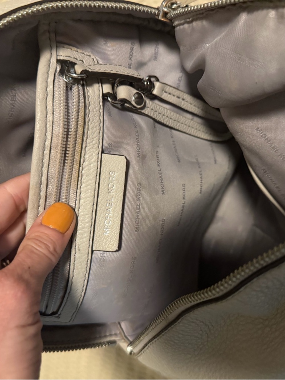 Michael Kors Rhea Pebbled Leather Backpack - Picture 9 of 14